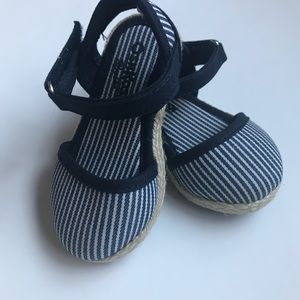 Striped Navy Blue Shoes